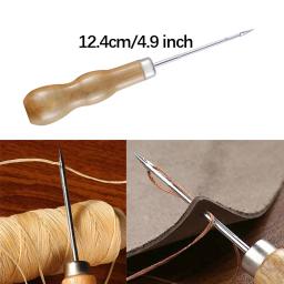Couro Craft Kit De Costura, Fio Encerado, Mão Quilting, Agulhas, Awl para Iniciante, Reparação De Estofos, Costura - Image 5