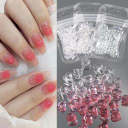 3D Strass Nail Art Decorações, Brilhante Contas De Vidro De Cristal, Coração Em Forma, sensível à luz, Desing Pedras, Manicure Decoração, Novo - Image 6