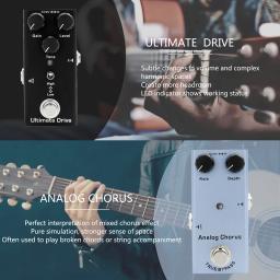 O pedal da guitarra elétrica, multi efeitos, processador sadio, baixo, CC 9v, desvio verdadeiro, parte da guitarra - Image 4