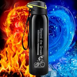 Garrafa de água de liga de alumínio, Chaleira quente, garrafa térmica de ciclismo, Sports Cup, 0.5L, 500ml - Image 6