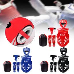 Boxe Body Protector Groin Protector, Taekwondo Proteção Gear para Grappling Muay Thai, Home Gym Fitness Exercício, 5 pcs - Image 3