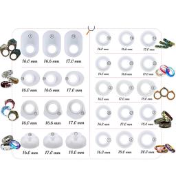 3 pçs resina anel moldes moldes silicone para fazer anéis diy brincos colar pingente artesanato orelhas gato diamante 8 forma - Image 3