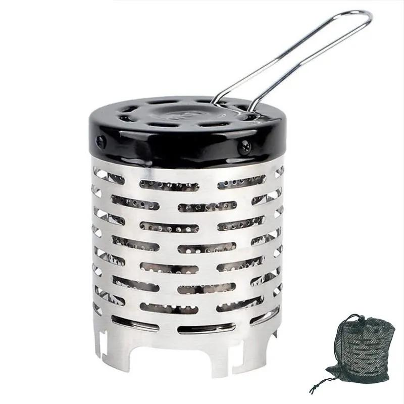 Aquecedor portátil de aço para acampamento ao ar livre, Mini aquecedor a gás, Fogão resistente ao desgaste, Equipamento de cobertura de aquecimento - Image 1