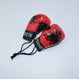 Chaveiro com Luvas Bandeira e Pingente para Homens, Pingente Mini Bolsa de Carro, Jóias Esportivas, acessórios de boxe de carro - Image 1
