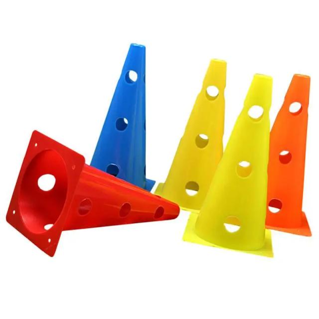 Equipamento de Treinamento de Futebol: Cones Oco para Flexibilidade e Marcação - 5 Peças para Obstáculos e Melhoria de Desempenho