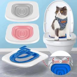 2023 Higiênico Pet Upgrade Cat WC Trainer Reutilizável Treinamento WC para Gatos Training Set Cat Litter Box Mat WC Accessaries - Image 1