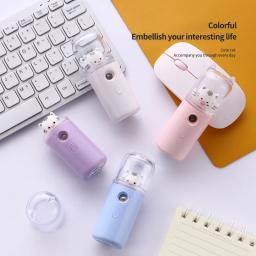 Cute Cat Nano Mist Facial Pulverizador, Instrumento de beleza, Umidificador recarregável USB, Face Steamer, Ferramenta de beleza hidratante, Nebulizador - Image 4