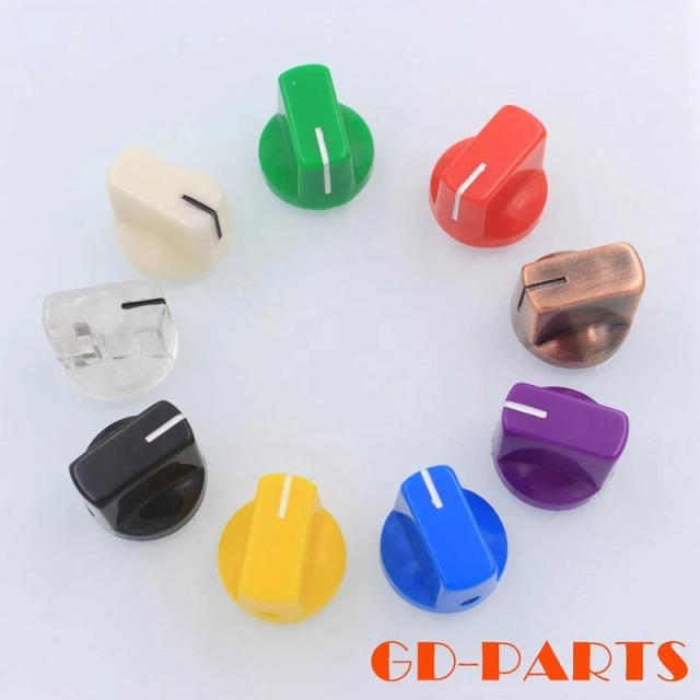 Conjunto de Ponteiros de Plástico para Guitarra e Pedais de Efeito - Ideal para Overdrive, Amplificadores e Alto-Falantes 19mm-15mm