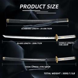Light Up Character Toy Sword, coleção decorativa com cinto e porta-espada, Yamato 5, Virgil Nelo, Dark Slayer, Katana - Image 2
