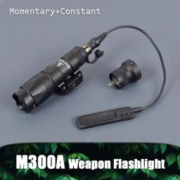 Airsoft lanterna, m300, m300a, com 20mm ferroviário montar, base keymod, arma de caça tática, m300b, levou luz - Image 1