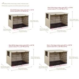 Universal Dog Gaiola Capa, 210D Oxford Fio Crate, impermeável, poeira Capas, ao ar livre, impermeável, proteção solar, durável Pet Kennel Caso - Image 6