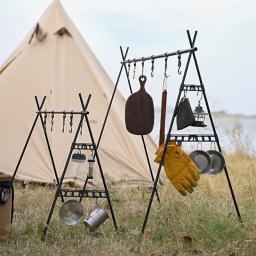 ShineTrip-Lightweight Camping Tripé, Side Buckle, Extensão Hanger, Multifuncional, Gancho, Estabilis - Image 6