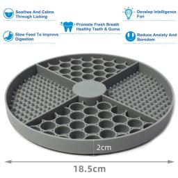 Tapete de silicone para animais de estimação, Alimentador lento com ventosa, Utensílios para aliviar ansiedade, Suprimentos para cães e gatos - Image 3