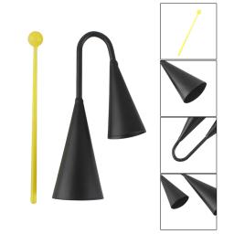 YOUZI do tradicional Agogo Bell com bastão, instrumento de percussão portátil com bastão para reunião familiar, dois tons - Image 1