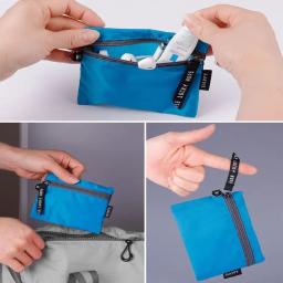 Saco impermeável do armazenamento com zíper, saco cosmético para acampar, caminhadas, caminhadas, viagens, natação, mochila, capa de chuva, 1 parte - Image 3