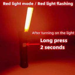 Lanterna LED recarregável portátil, luz de trabalho, gancho pendurado, magnético com bateria builtin, usb, flash light, camping, tocha de reparo - Image 6
