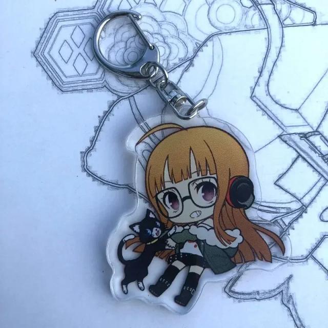 Chaveiro Acrílico Persona 5 Unissex - Ideal para Carros, Festas e Presentes Inspirados no Japão