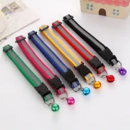 Coleira reflexiva de nylon, Segurança noturna, Flashing Light Up, Trela ajustável para cães, Pet Pet Shop, Coleira para gatos e cães pequenos - Image 3