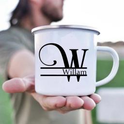 Caneca personalizada inicial com copo de nome canecas de café de chá feitas sob encomenda festa de solteira equipe do padrinho copos presentes de casamento para o melhor homem - Image 5