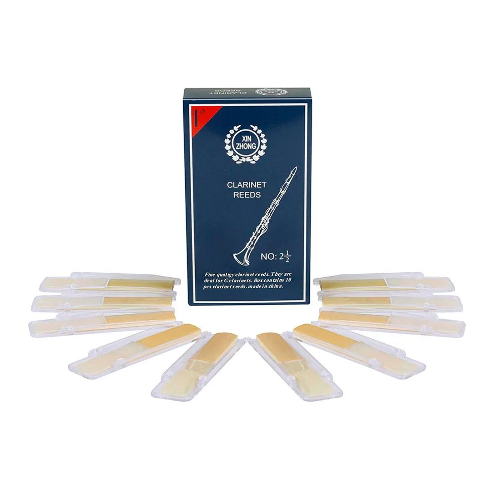 Saxofone Reeds Reed, Tenor, Alto, Soprano, Clarinete, Força 2, 2,5, 3, Peças de Instrumento de Sopros, Acessórios, Alta Qualidade, 10Pcs - Image 1