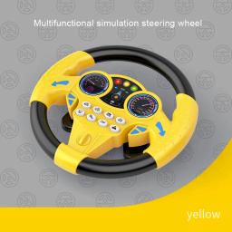 Brinquedo infantil simulado co piloto música volante indoor educação precoce brinquedo de desenvolvimento cognitivo para crianças - Image 1