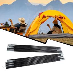 1 conjunto de haste de barraca de acampamento de fibra de vidro, 3m-4.9m, barras de suporte ao ar livre, molduras de toldo, kit de barraca de acampamento - Image 1