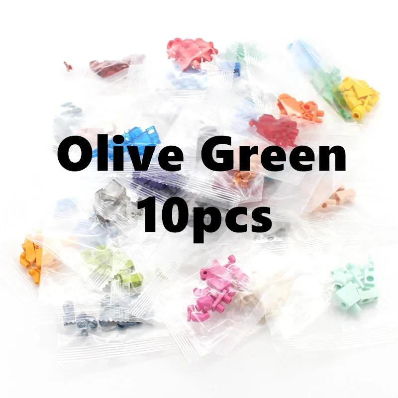 10 pçs/lote blocos de construção cor sólida mini boneca tijolo sem impressão 40 cores figuras tijolos moc acessório exibição brinquedo presente do miúdo - Image 1