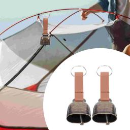 Sino repelente de urso para animais de estimação, sinos anti-vaca perdidos, exterior, metal de emergência, camping, aviso anti-perdido, vintage para viagens, 2 peças - Image 4