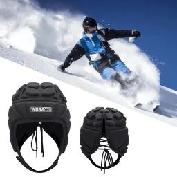Profissional de futebol goleiro Capacete, futebol, futebol, beisebol, esportes, Rugby, Scrum Cap, cabeça guarda goleiro, Roller Hat, Fiber Head Protector - Image 1