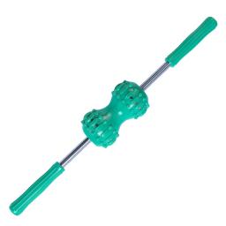 Bola dupla massagem rolo vara, Voltar empurrando massageador rolos, Relaxante massagem muscular bolas, Fácil transportar e armazenamento - Image 2