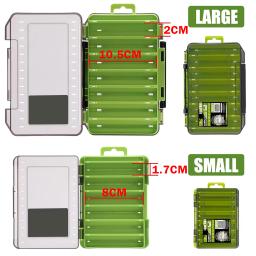 SAMOLLA Caixa de equipamento compacta dupla face – Pesca simplificada com organizador durável e versátil para iscas, ganchos, iscas - Image 2