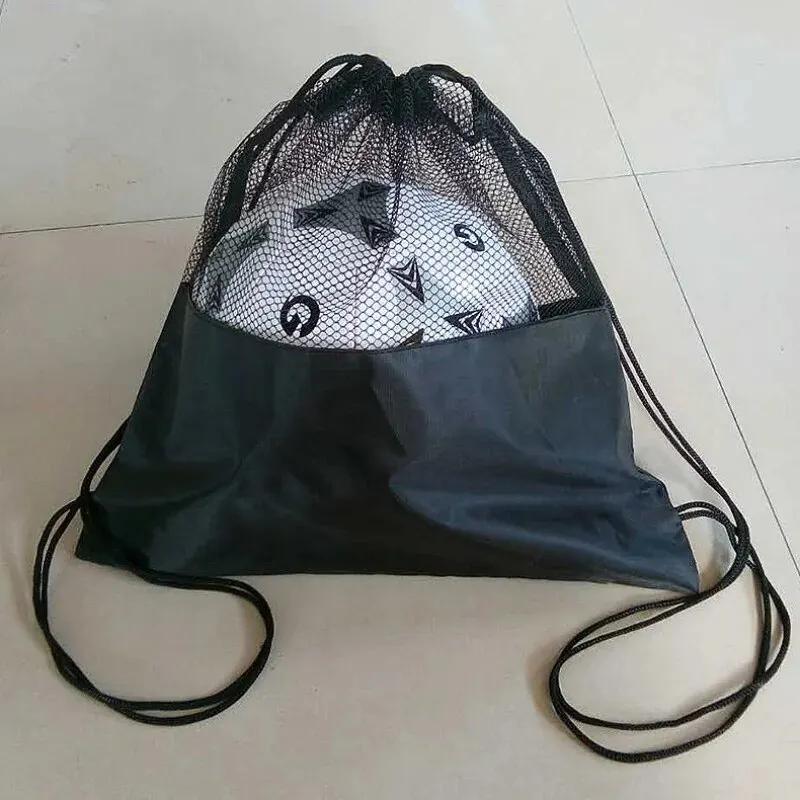 Saco de malha portátil mochila de armazenamento de futebol ao ar livre basquete vôlei sacos de armazenamento multifuncional - Image 1