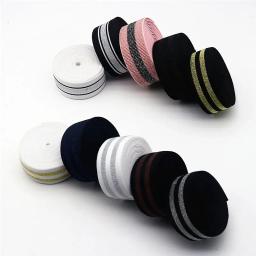 Faixa listrada elástica para decoração de vestuário, suprimentos de costura, 1m, 2m, 3m, 5m, 10m, 20m, 40mm - Image 3