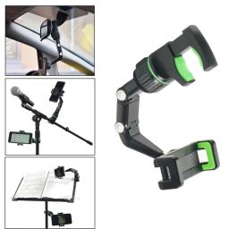 Novo suporte para celular, equipamento com clipe, verde/cinza, montagens de microfone ao vivo, multifuncional, carro, multimodo, worldmuma - Image 2