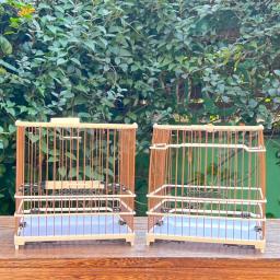 Decoração de madeira gaiolas de pássaros acessórios de decoração ao ar livre gaiolas de pássaros de luxo criação de codorna jaula pajaro produtos para animais de estimação wz50bc - Image 5
