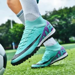 Chuteiras de futebol profissionais para adultos, botas de futebol antiderrapantes, sapatos esportivos ao ar livre, botas adolescentes, alta qualidade, quente, TF, FG, 2024 - Image 4