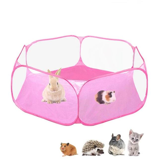 Gaiola Dobrável Portátil para Gatinhos e Pequenos Animais - Cercadinho Ideal para Hamsters, Ouriços, Coelhos e Filhotes de Cachorro