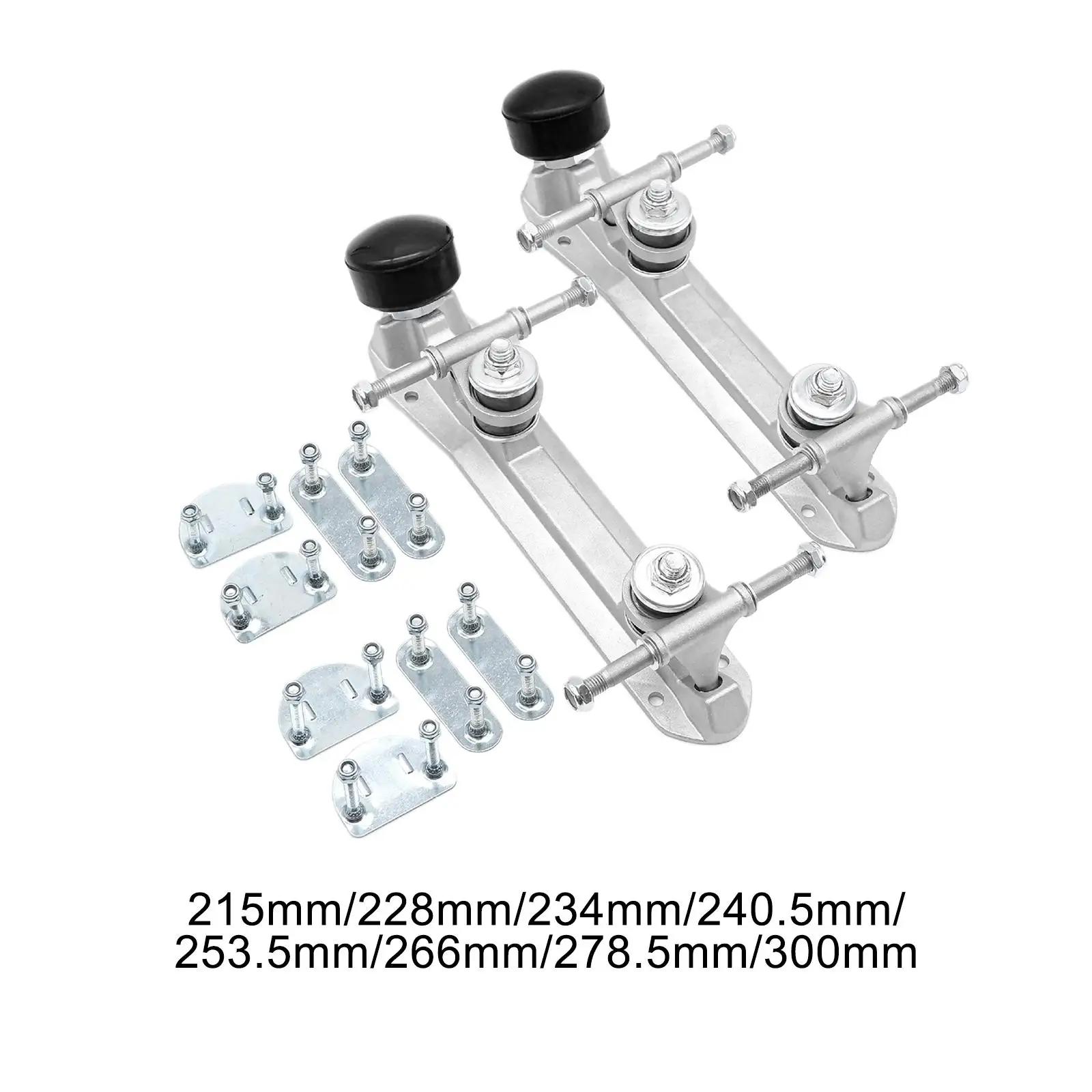 1 par de base de patins com cabeça de freio, acessórios, peças de sapato de patinação, modificação de sapatos, base de patins de fileira dupla - Image 1