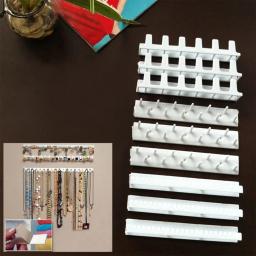 9 peças de jóias adesivas organizador parede pendurado rack auto adesivo conjunto gancho para brincos armazenamento casa colares pulseiras - Image 2