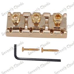 Duplo bloqueio sistemas Tremolo ponte corda para guitarra elétrica, porca trancada, ouro acessórios peças, 43mm, 1pc - Image 4
