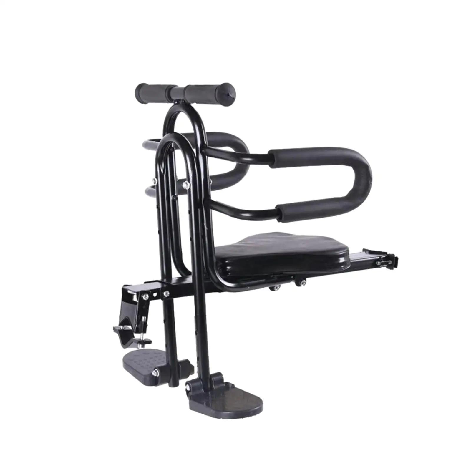 Assento de bicicleta infantil com Guardrail dianteiro, acessório portátil, conveniente montar, bicicletas infantis, a maioria dos adultos, mountain bikes - Image 1