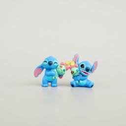 Disney-Lilo e Stitch Brinquedos Colecionáveis, Figuras Anime, Encantos Colecionáveis, Mão com Scrump, Mini GK Modelo PVC, Decoração, 6 peças por conjunto - Image 5