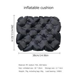 Inflável Cadeira Almofada Do Assento Almofada Cadeira Acampamento Pad Dobrável PP Outdoor Camping Seat Almofada Ultraleve Engrossar Cadeira Pad para Trekking - Image 6
