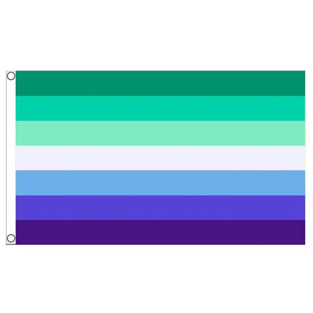 Lgbt azul homem gay bandeira do orgulho gay, bandeira do arco-íris para decoração, tamanho 90x150cm