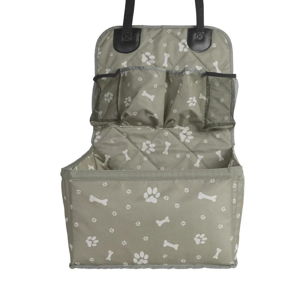 Assento de carro para cães com bolsos de armazenamento, Travel Seat Cover, Folding Hammock, Cesta para cães pequenos e médios - Image 1