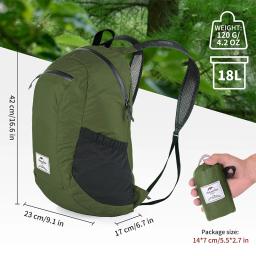 Naturehike-mochila de caminhada ultraleve, impermeável, ao ar livre, viagem, camping, trekking, bolsa de ombro, 18l, 22l - Image 5