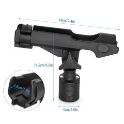 Pesca ajustável pólo titular para a maioria Kayak Rail Tracks, Paddle acessórios, esportes aquáticos - Image 3