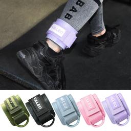 Correias de tornozelo com cabo duplo d, para treinos de academia, glúteos, pernas, treinamento de força, suporte, abdutores de segurança esportiva, punhos de tornozelo - Image 3