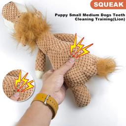 Plush Squeaky Toys for Dog, Mastigar Toy, Pet Grinding, Limpeza dos dentes, Abastecimento interativo, Diversão, Cão - Image 4