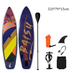 Prancha SUP inflável para iniciantes, camadas duplas, SUP de pé, nova moda com acessórios, prancha de surf azul, 3,2 m, 2023 - Image 3